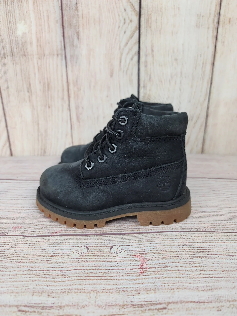 Timberland Waterproof Boots Toddlers Size 6 Premium Nubuck Boys Kids Lace Up